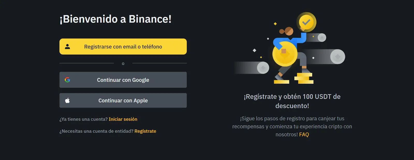 Binance página web