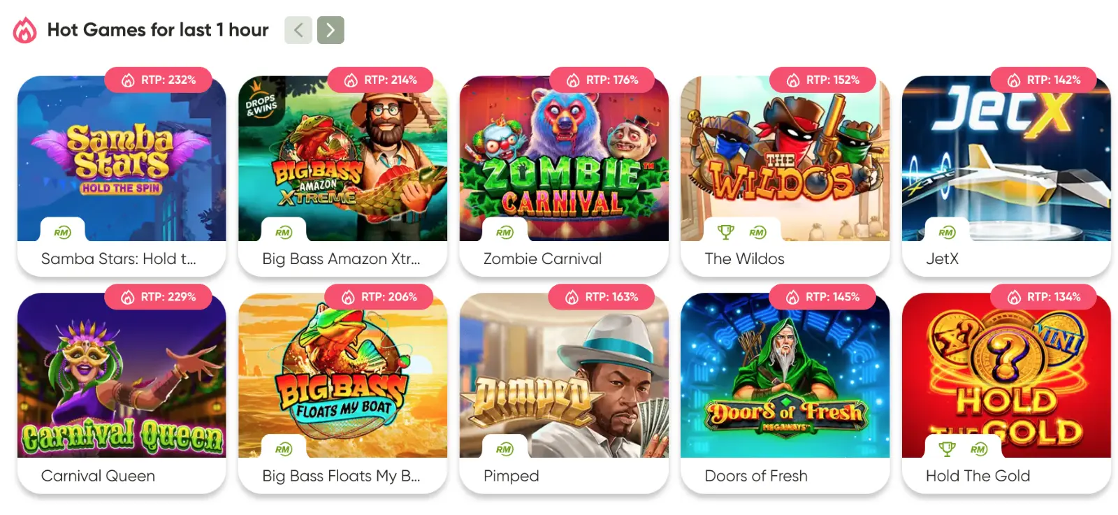 Juegos Fresh Casino