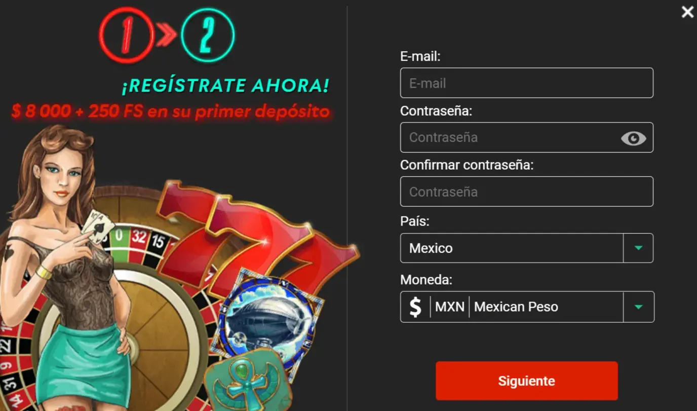 Registro Pin Up Casino