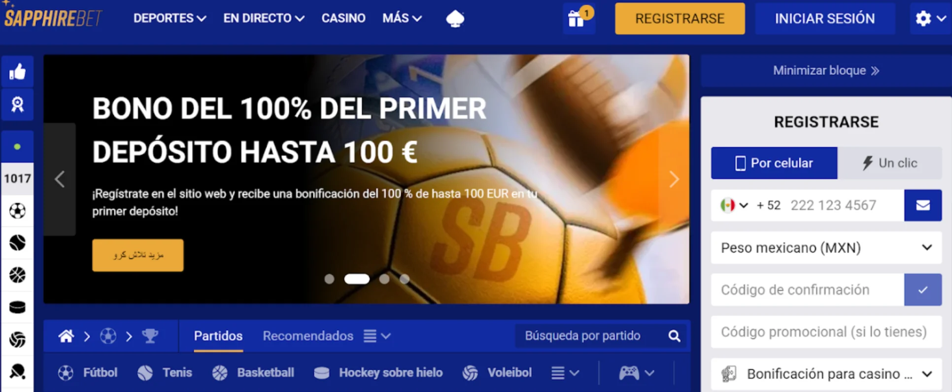 Sapphirebet casino reseña México