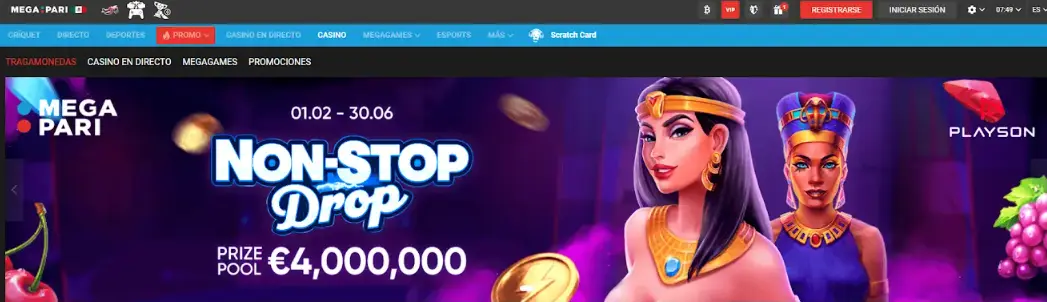 tether casinos México megapari