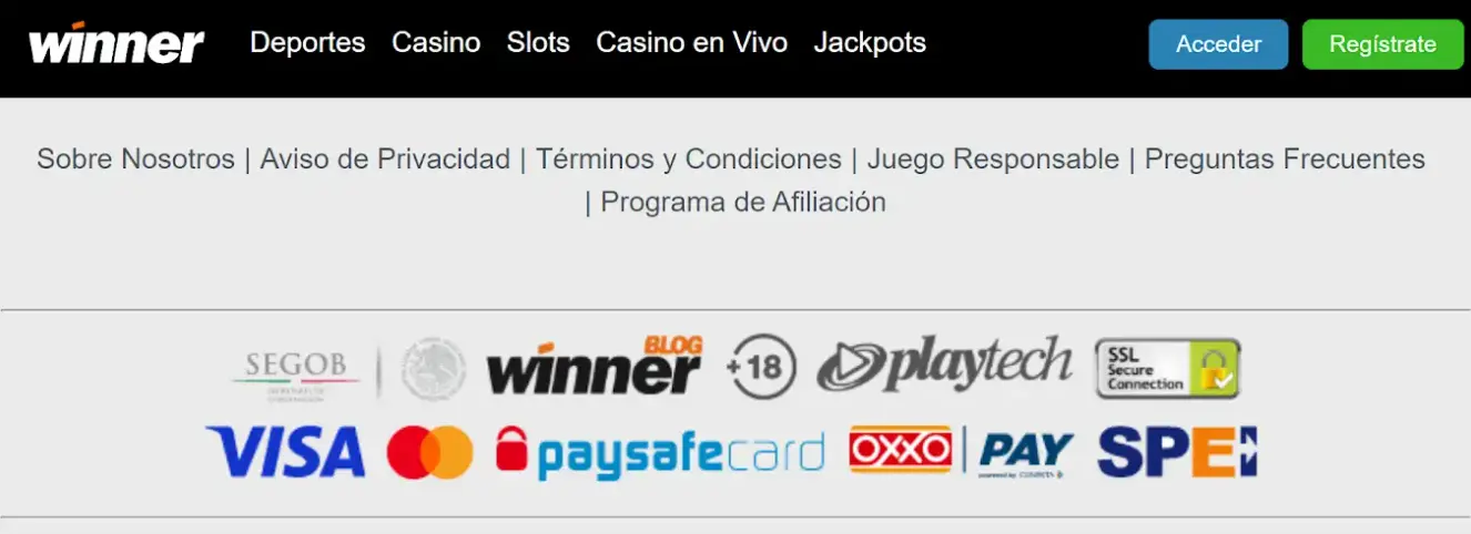 casinos retiros rápidos winner