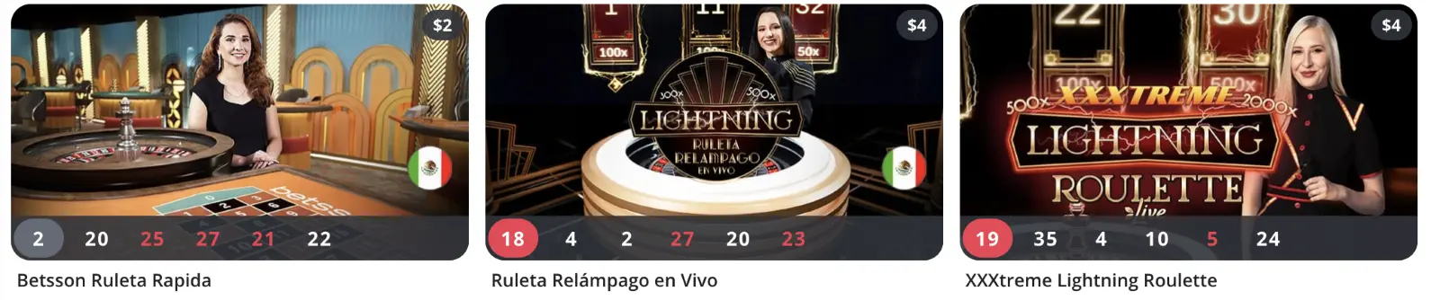 Ruleta en vivo